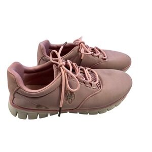 U.S. Polo Assn Blush Pink Sport Sneakers Athleisure Walking Trainers Women 7.5